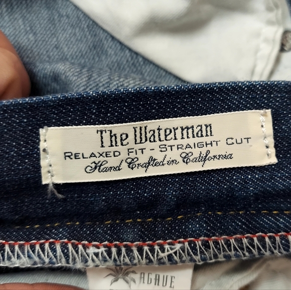 Jake Agave The Waterman Relaxed Fit Straight Cut Jeans 33/34 - Picture 10 of 11